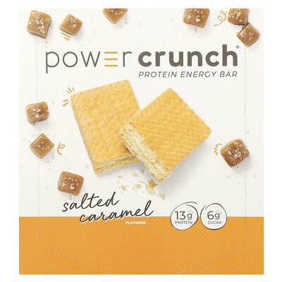BNRG  Power Crunch® Protein Energy Bar  Salted Caramel  12 Bars  1.4 oz (40 g) Each