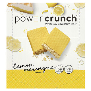 BNRG, Power Crunch®, 단백질 에너지바, 레몬 머랭, 바 12개, 개당 40g(1.4oz)