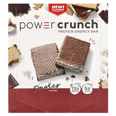 Power Crunch®, протеїновий енергетичний батончик, S'mores, 12 батончиків по 40 г (1,4 унції)