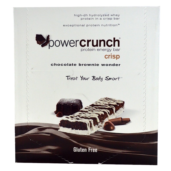 BNRG, Power Crunch, Protein Energy Crisp Bar, Chocolate Brownie Wonder