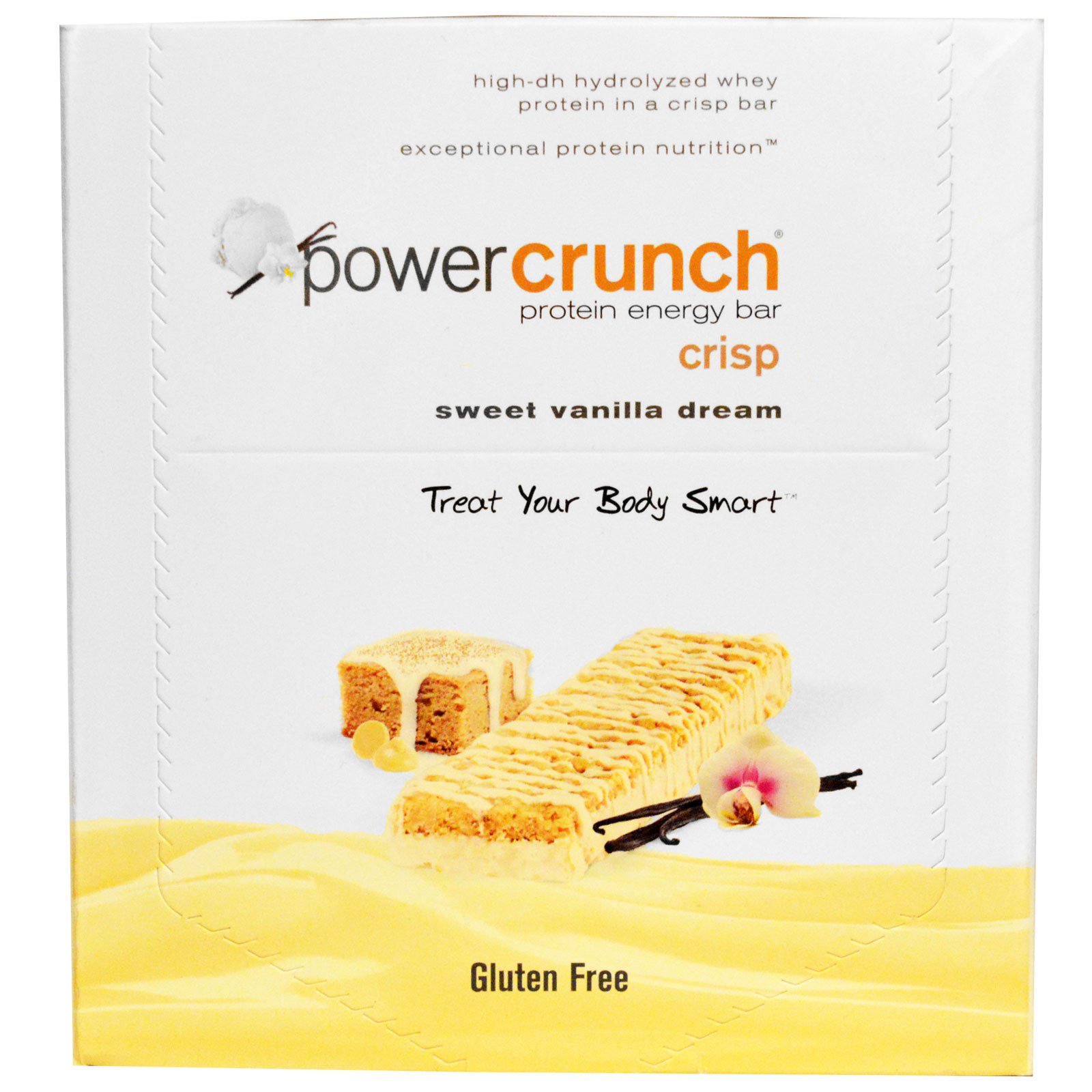 BNRG Power Crunch Protein Energy Bar Crisp Sweet Vanilla Dream 12 Bars BNRG Power Crunch Protein Energy Bar Crisp Sweet Vanilla Dream 12 Bars