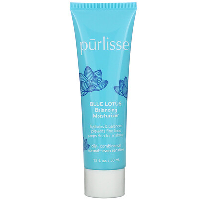 Purlisse Blue Lotus, Balancing Moisturizer, 1.7 fl oz (50 ml)