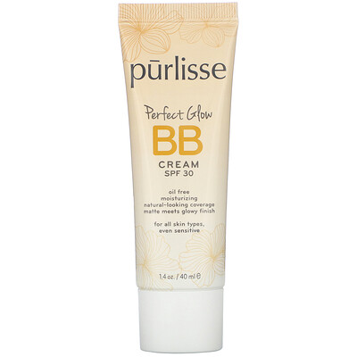 Purlisse Perfect Glow, BB Cream, SPF 30, Tan Deep, 1.4 fl oz (40 ml)