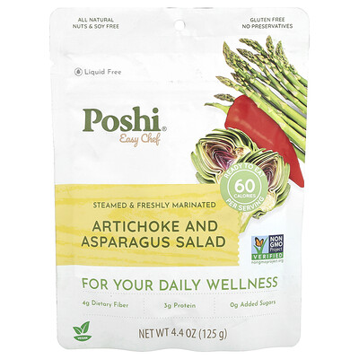 Poshi  Easy Chef  Artichoke and Asparagus Salad  4.4 oz (125 g)