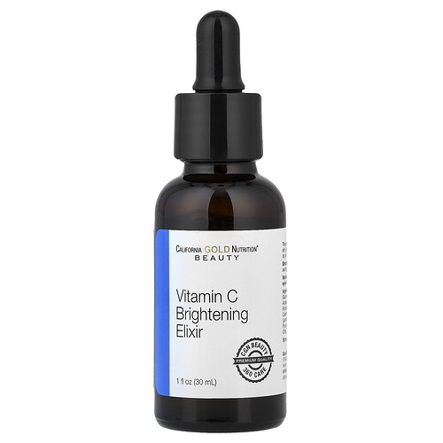 California Gold Nutrition, Beauty, Vitamin-C-Aufhellungs-Elixier, Trockenöl-Serum für verstärkte Aufhellung, 30 ml (1 fl oz)