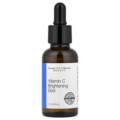 Product Image for California Gold Nutrition, Vitamin C Brightening Elixir, Enhanced Brightening Dry Oil Serum, 1 fl oz (30 ml)