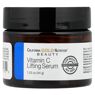 Product Image for California Gold Nutrition, Vitamin C Lifting Serum, Enhanced Brightening Gel Serum, 1.55 oz (44 g)