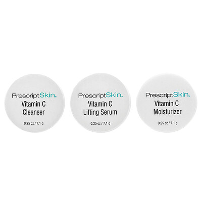 PrescriptSkin набор пробных продуктов с витамином С, 3 баночки по 7,1 г (0,25 унции)