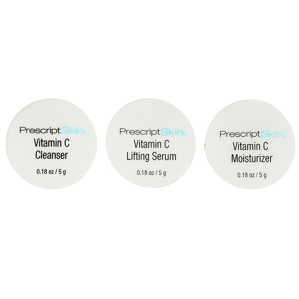 Vitamin C Trial Set, 3 Jars, 0.18 oz (5 g) Each