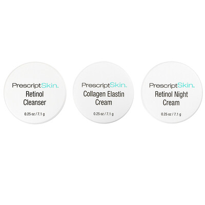 PrescriptSkin набор пробников с ретинолом, 3 баночки по 7,1 г (0,25 унции)