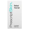 PrescriptSkin, Retinol Trial Set, 3 Professional Strength Anti-Aging Products, 3 Jars, 0.18 oz (5 g) Each