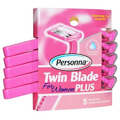 Personna Razor Blades 雙刀片,女士,5 把剃須刀
