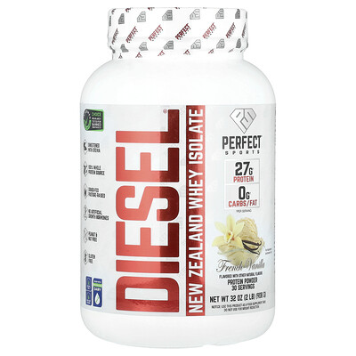 PERFECT Sports Diesel® New Zealand Whey Isolate French Vanilla 2 lb (908 g)