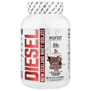 PERFECT Sports, Diesel®, New Zealand Whey Isolate, Milk Chocolate, 908 g (2 lbs)