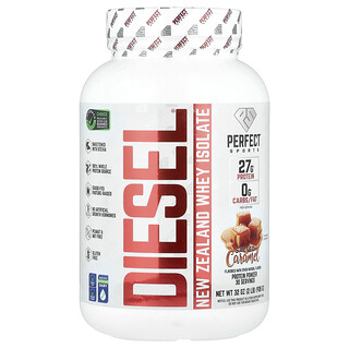 PERFECT Sports, Diesel®, New Zealand Whey Isolate, Salted Caramel, 2 lb (908 g)