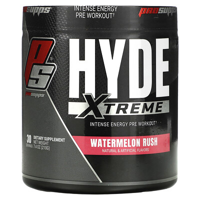 

ProSupps Hyde Xtreme Intense Energy Pre Workout Watermelon Rush 7.4 oz (210 g)