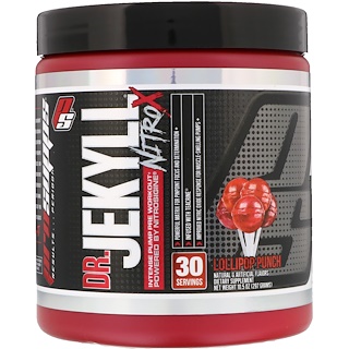ProSupps, Dr. Jekyll, Nitro X, Intense Pump Pre Workout, Lollipop Punch, 10.5 oz (297 g)
