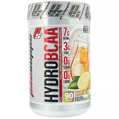 

ProSupps Hydro BCAA, Texas Tea, 1278 г (2,8 фунтов)