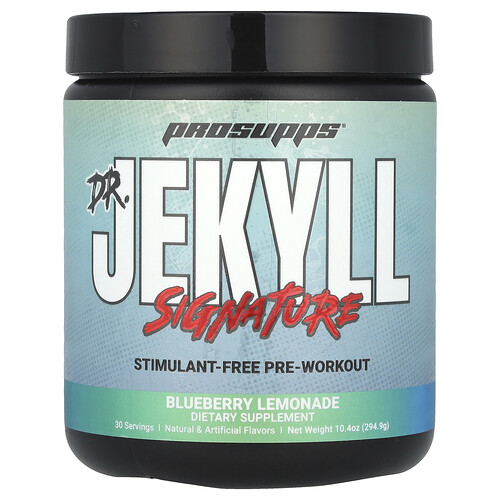 Prosupps Dr. Jekyll Signature, Stimulant-Free Pre-Workout, Blueberry Lemonade, 10.4 oz (294.9 g)