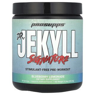 ProSupps, Dr.Jekyll 시그니처, 각성제 무함유 운동 전 보충제, 블루베리 레모네이드 맛, 294.9g(10.4oz)
