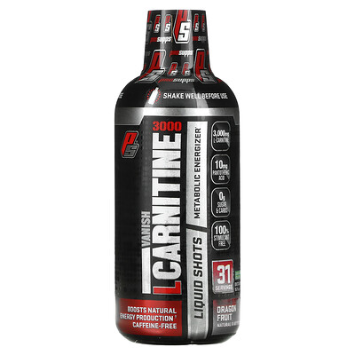 

ProSupps L-Carnitine 3000 Liquid Shots Dragonfruit 3 000 mg 16 fl oz (473 ml)