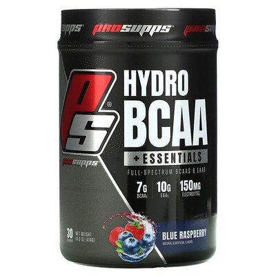 ProSupps Hyrdo BCAA +Essentials, Blue Raspberry, 14.6 oz (414 g)