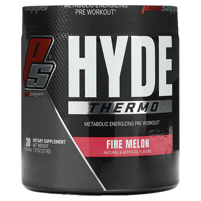 

ProSupps Hyde Thermo Metabolic Energizing Pre Workout Fire Melon 7.51 oz (213 g)