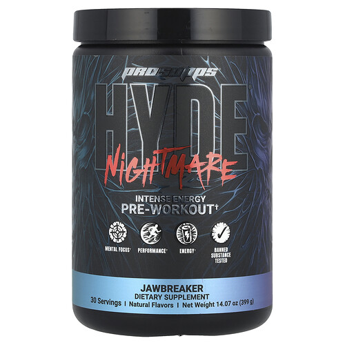 ProSupps, HYDE® Nightmare, Intense Energy Pre-Workout, intensiver Energie vor dem Workout, Jawbreak, 399 g (14,07 oz.)