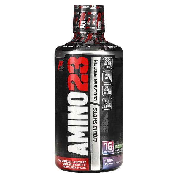 ProSupps‏, Amino23, Liquid Shots Collagen Protein, Berry, 32 fl oz (946 ml)
