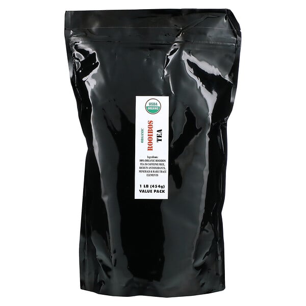 J&R Port Trading Co., Organic Rooibos Tea (Органический чай ройбуш), без кофеина, 454 г (1 фунт)