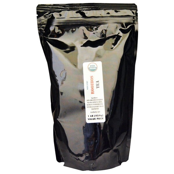 J&R Port Trading Co., Organic Rooibos Tea (Органический чай ройбуш), без кофеина, 454 г (1 фунт)