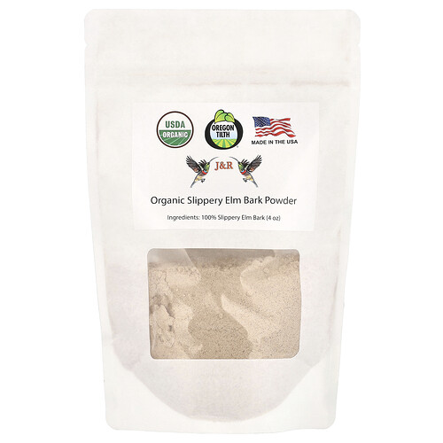 J&R Port Trading, Organic Rot-Ulme-Rindenpulver, 4 oz