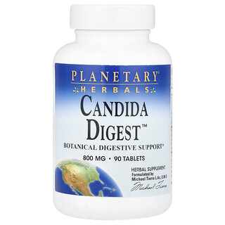Planetary Herbals（プラネタリーハーバルズ）, Candida Digest™、タブレット90粒
