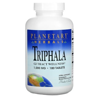 Planetary Herbals, تريفالا، لصحة الجهاز الهضمي، 1000 ملغم، 180 حبة