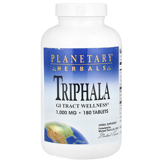 Planetary Herbals, Triphala, 180 compresse (1.000 mg per compressa)