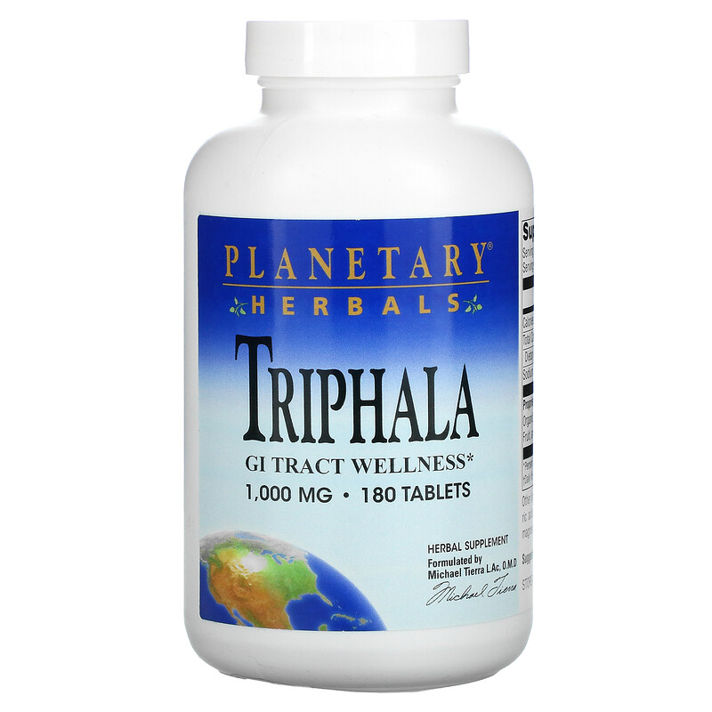 トリファラ（Triphala）,GI トラクト ウェルネス, 1,000 mg, 180錠