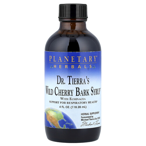 Planetary Herbals Dr. Tierra's Wild Cherry Bark Syrup™, 4 fl oz (118.28 ml)
