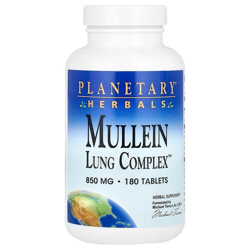 Planetary Herbals Mullein Lung Complex™ 180 Tablets