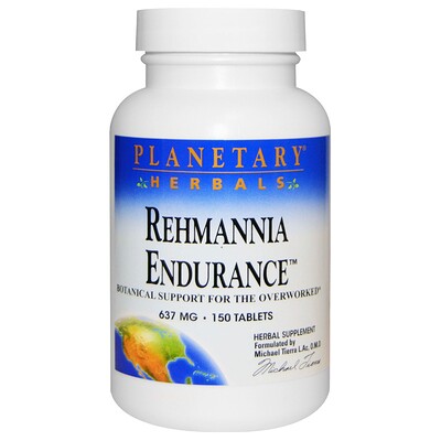 Planetary Herbals Rehmannia Endurance (ремания), 637 мг, 150 таблеток
