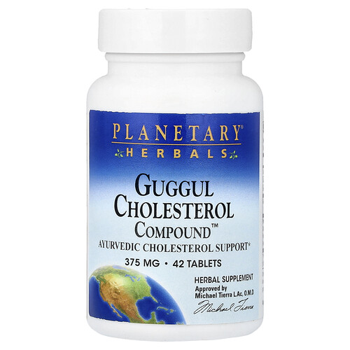 Planetary Herbals Planetary Herbals, Guggul Cholesterol Compound™, 42 Tablets