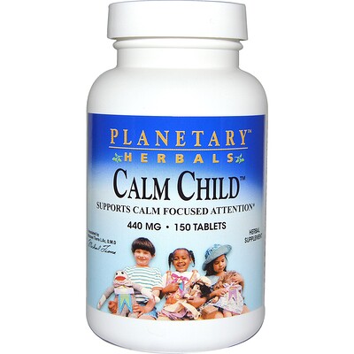 Planetary Herbals Успокаивающее для детей, 440 мг, 150 таблеток