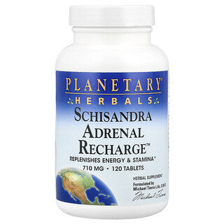 Planetary Herbals‏, Schisandra Adrenal Recharge ™ ، 120 قرصًا