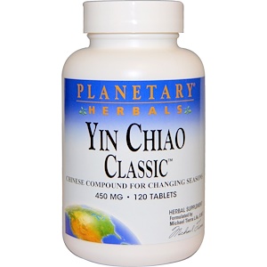 Planetary Herbals, Yin Chiao Classic, 450 мг, 120 таблеток