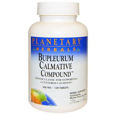 

Bupleurum Calmative Compound (успокаивающий состав с володушкой), 550 мг, 120 таблеток