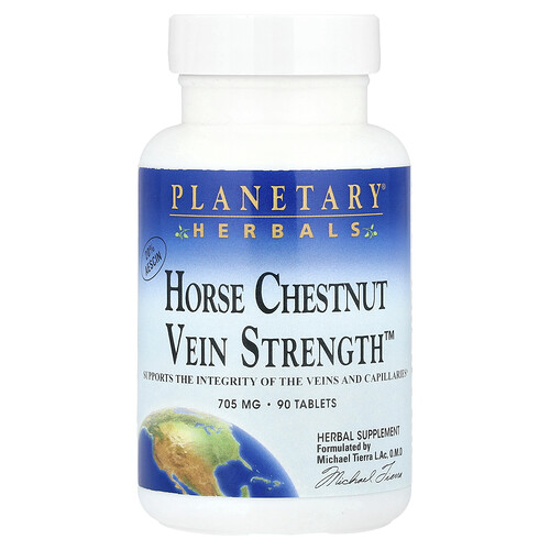Planetary Herbals Horse Chestnut Vein Strength™, 705 mg, 90 Tablets