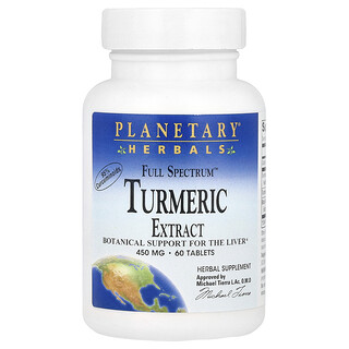 Planetary Herbals, Extracto de espino  de espectro completo, 550 mg, 60 comprimidos