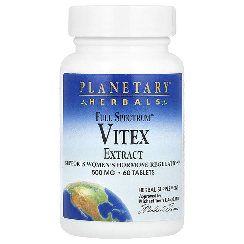 Planetary Herbals, Full Spectrum™ Vitex Extract, 60 Tablets