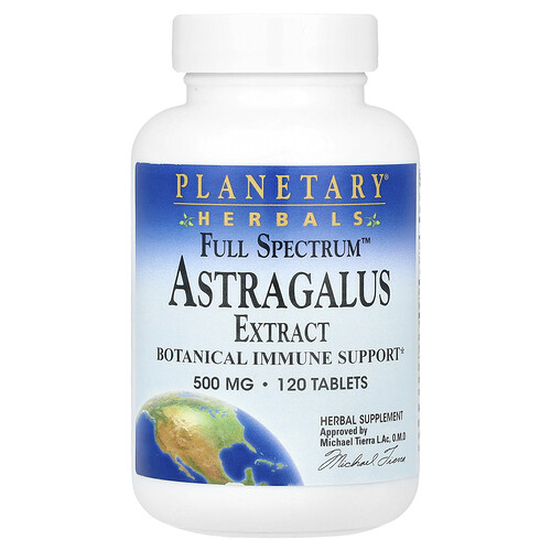 Planetary Herbals, Full Spectrum™, Astragalus Extract, Tragantextrakt, Vollspektrum, 500 mg, 120 Tabletten (250 mg pro Tablette)