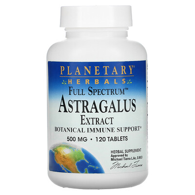 

Planetary Herbals Full Spectrum Astragalus Extract 500 mg 120 Tablets