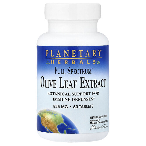 Planetary Herbals Full Spectrum™, Olive Leaf Extract, 825 mg, 60 Tablets